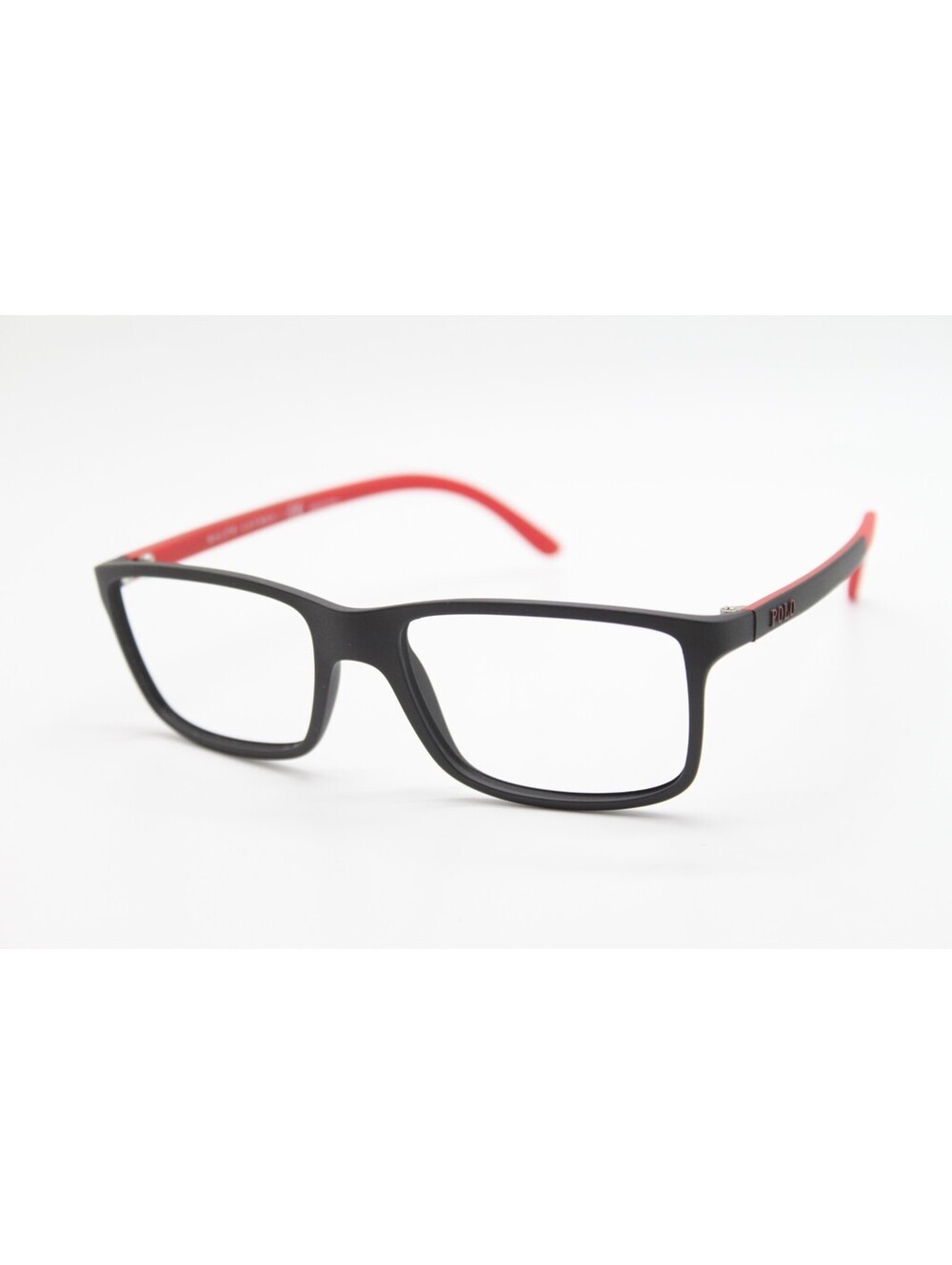 NEW POLO RALPH LAUREN PH 2126 5504 BLACK RED AUTHENTIC EYEGLASSES 53-16